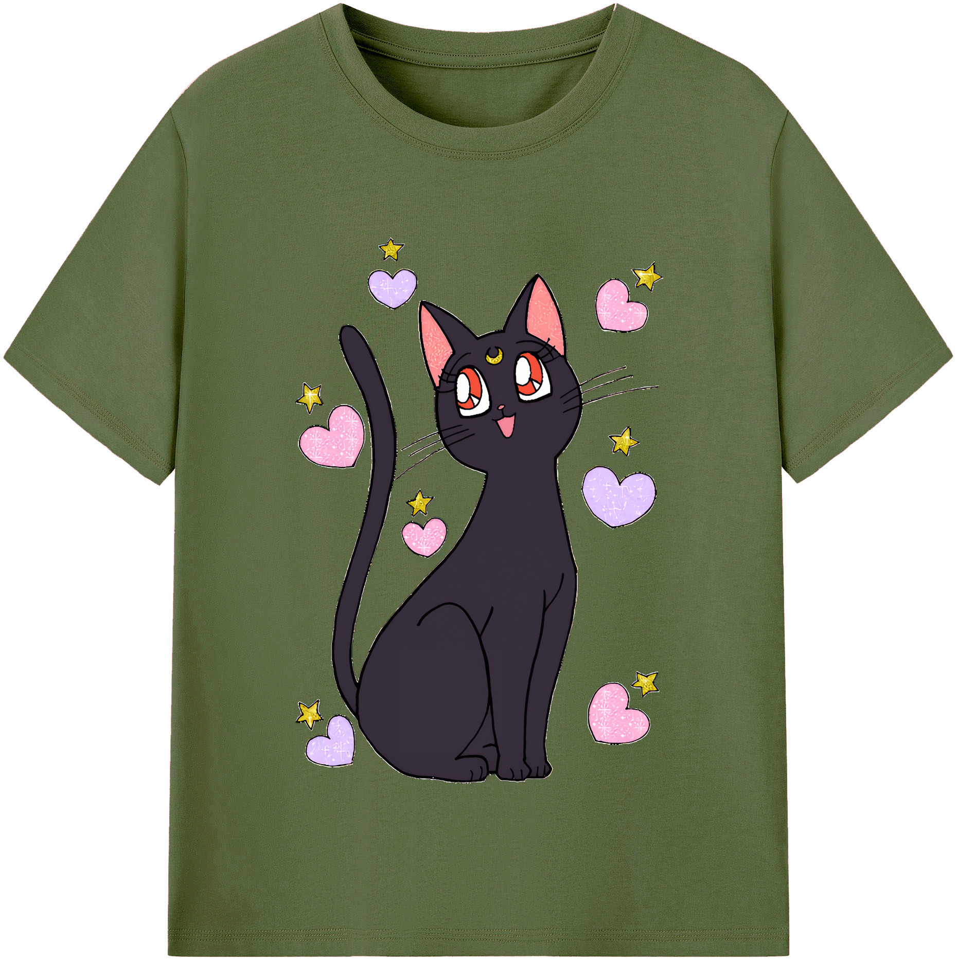 （画像用） 美少女戦士セーラームーン Sailor Moon 綿100％半袖Tシャツ（フロントプリント）